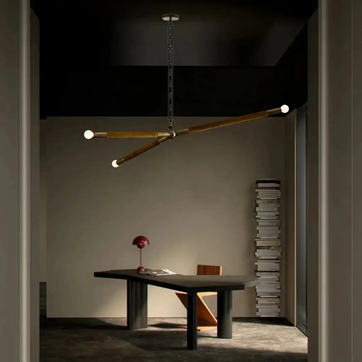 Suspension Asymétrique Métal et Globes – Lonis