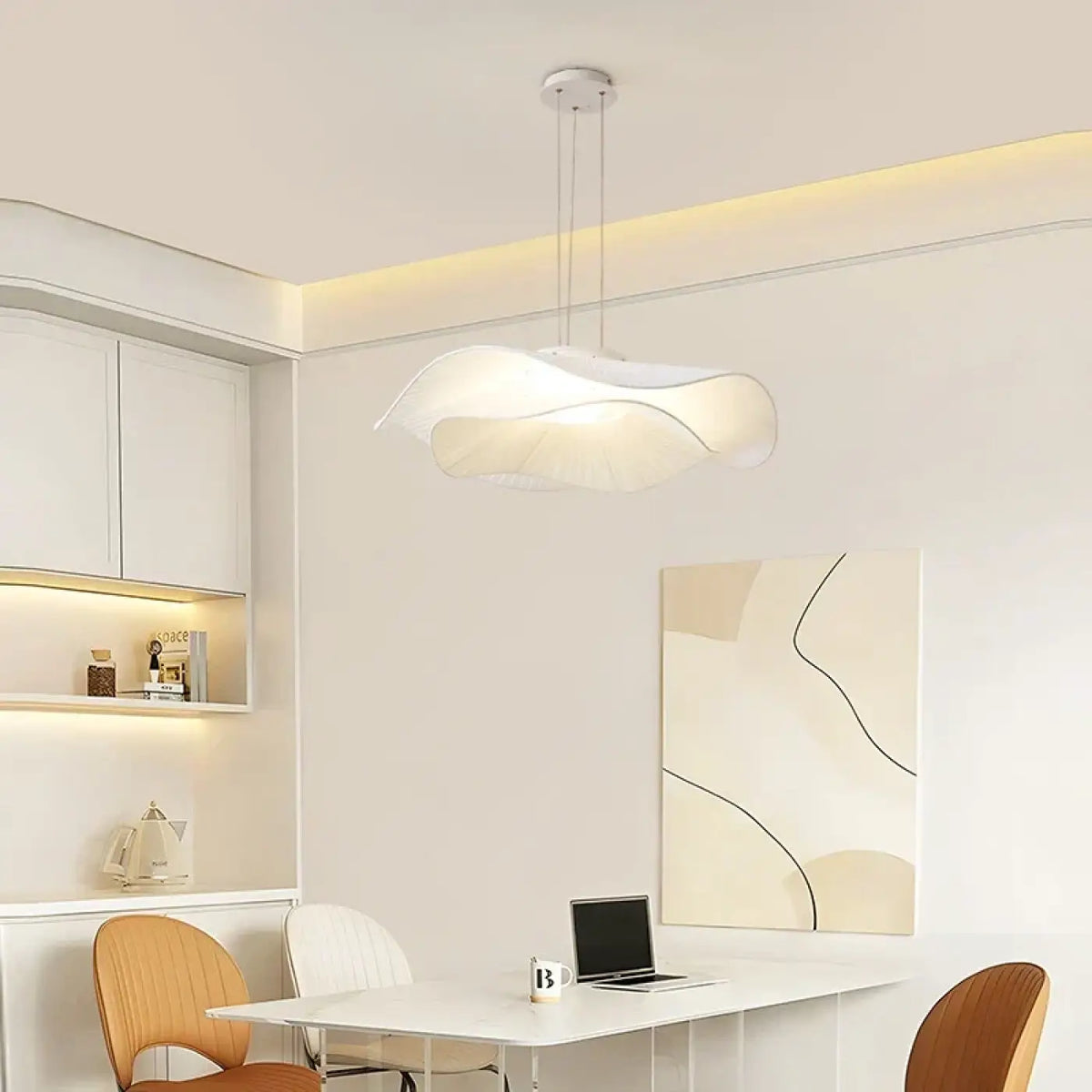 Suspension en Tissu Blanc et Métal – Brive