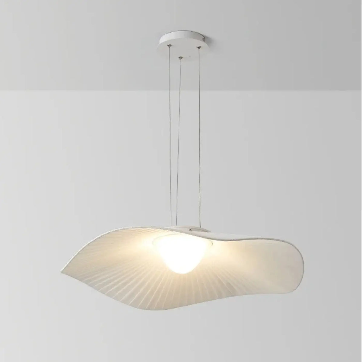 Suspension en Tissu Blanc et Métal – Brive