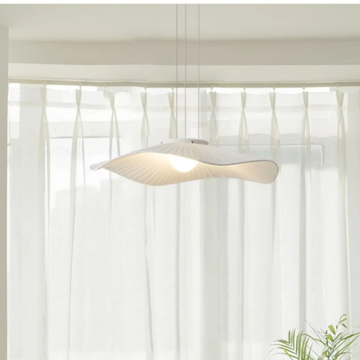 Suspension en Tissu Blanc et Métal – Brive