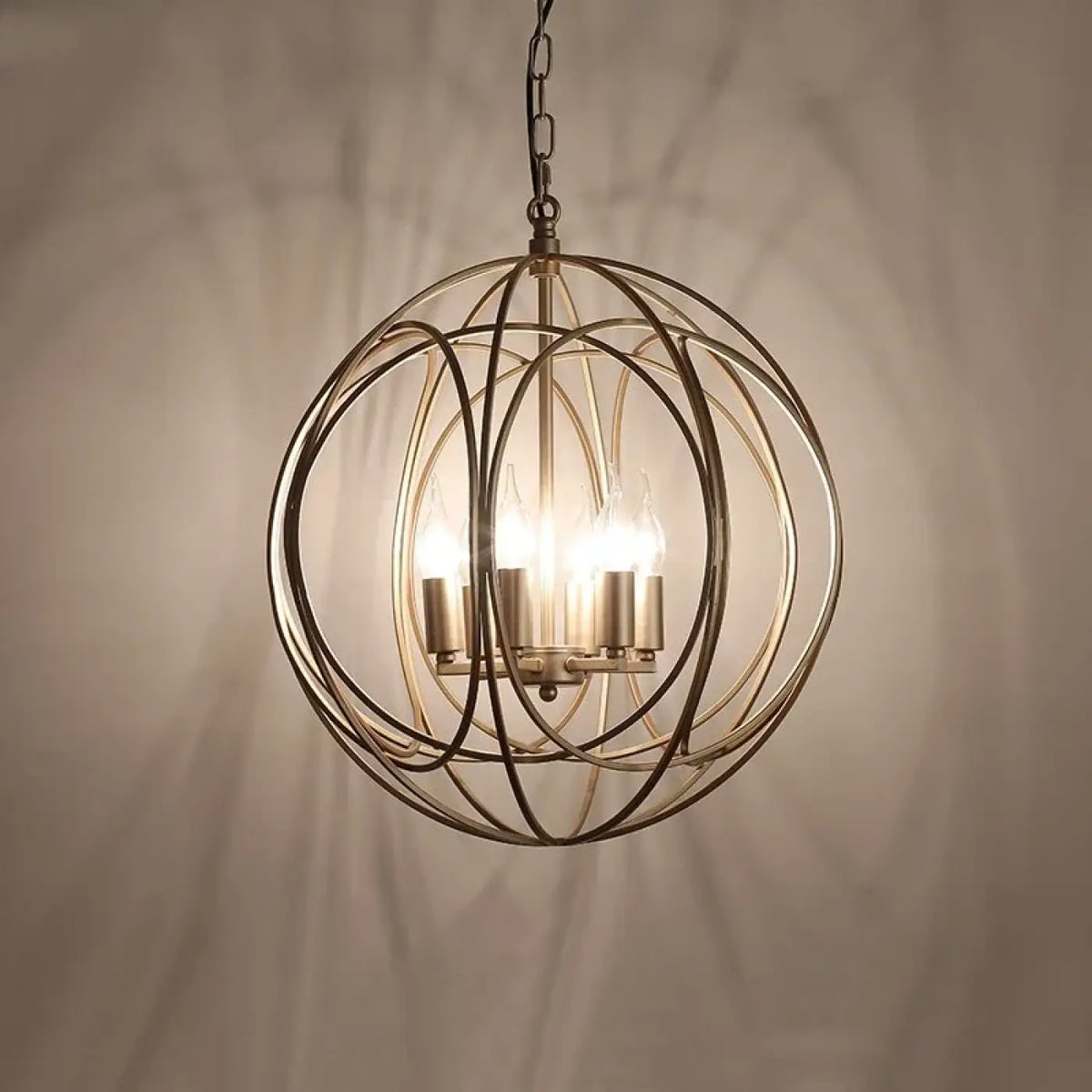 Suspension Sphère Dorée Design – Nilon