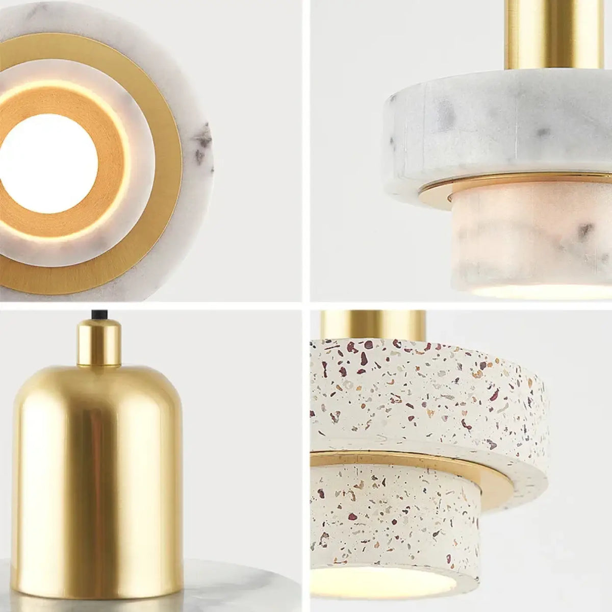 Suspension Laiton et Terrazzo – Vorelle