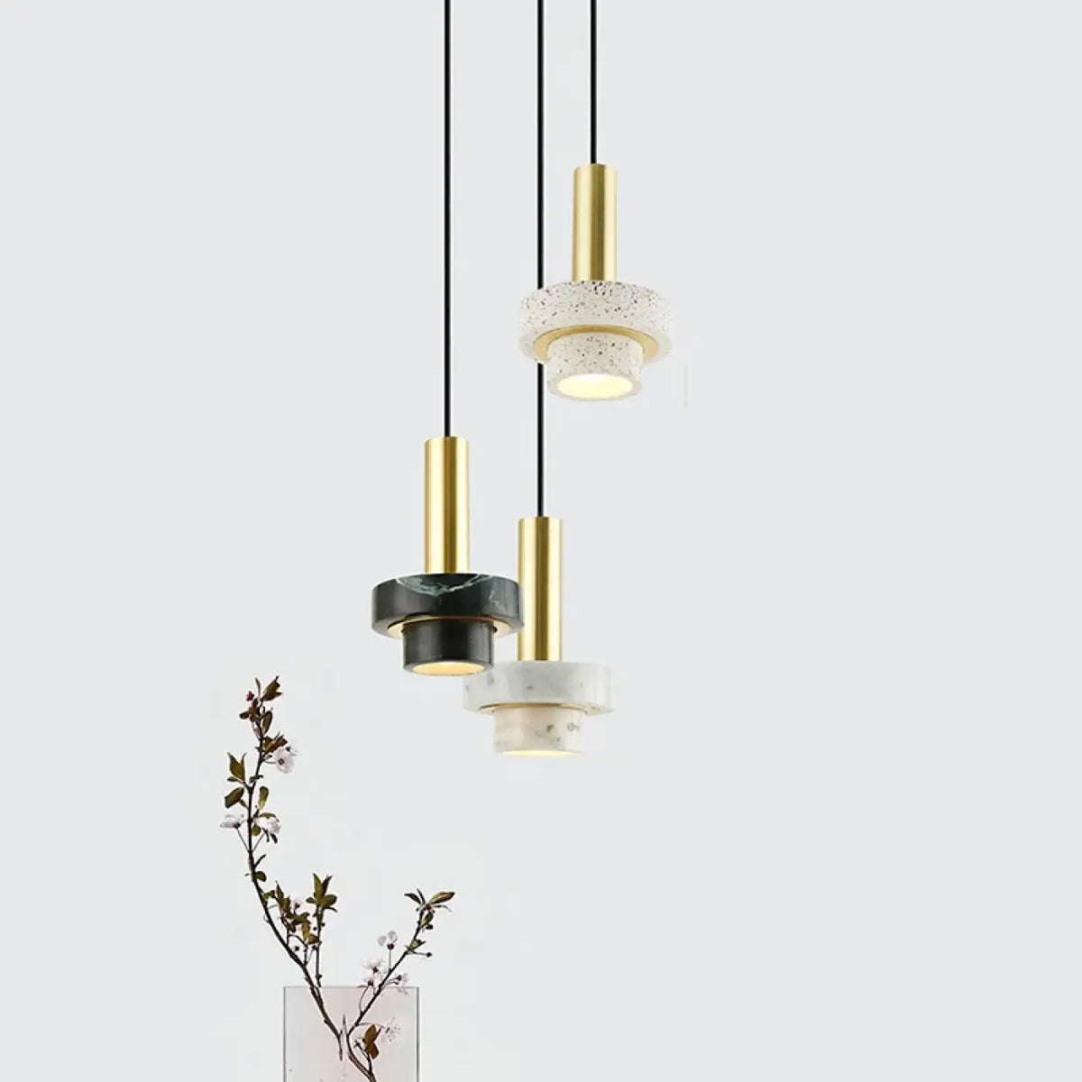 Suspension Laiton et Terrazzo – Vorelle