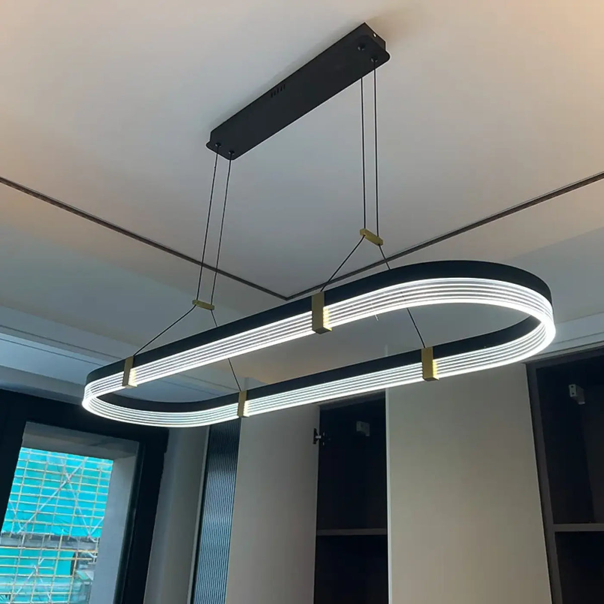 Suspension LED Design Noir et Doré – Valane
