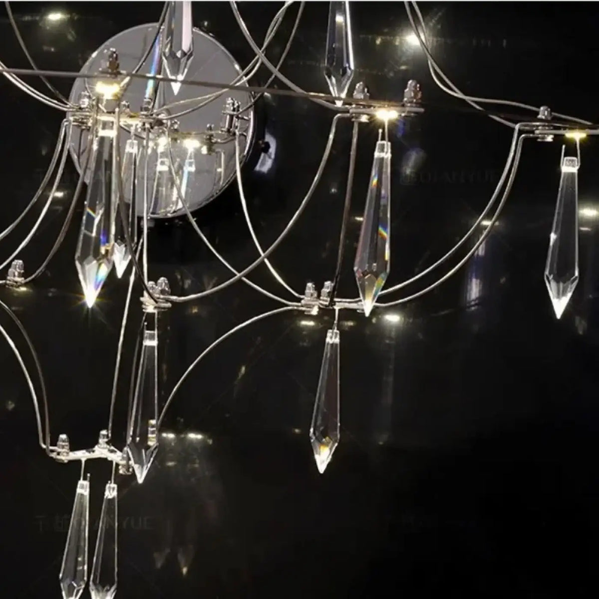 Applique Murale en Cristal et Verre – Rovane