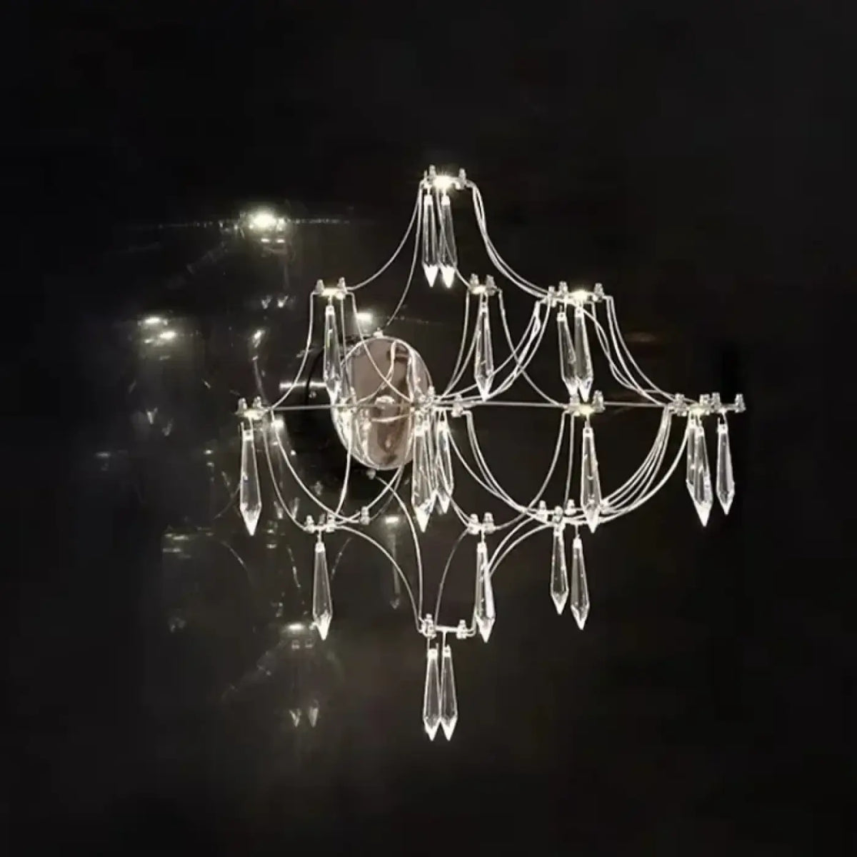 Applique Murale en Cristal et Verre – Rovane
