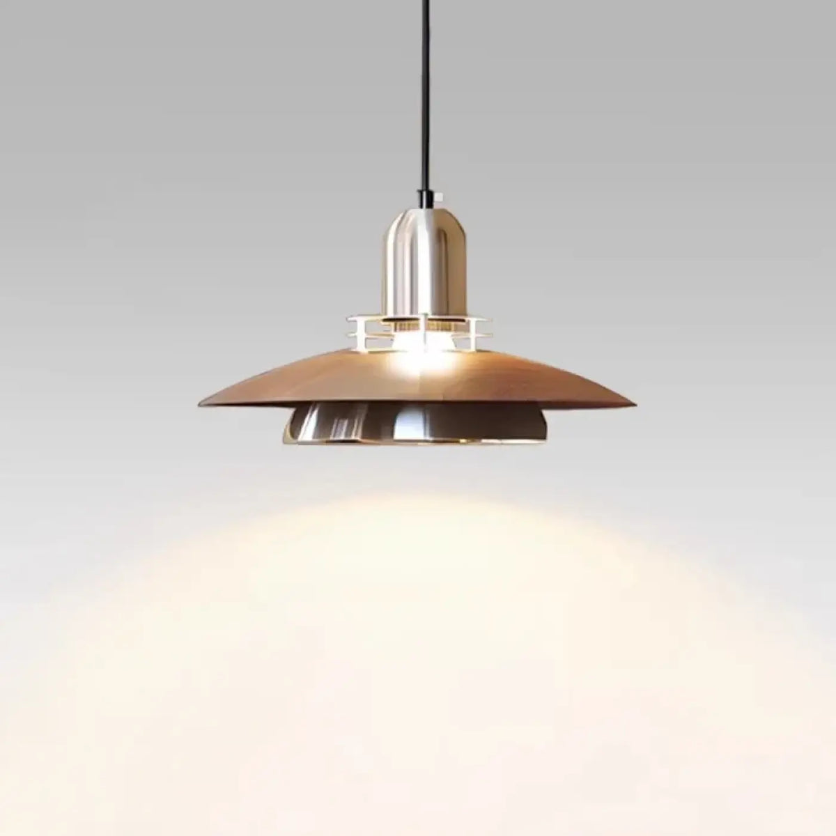 Suspension Moderne en Métal et Bois – Vasio
