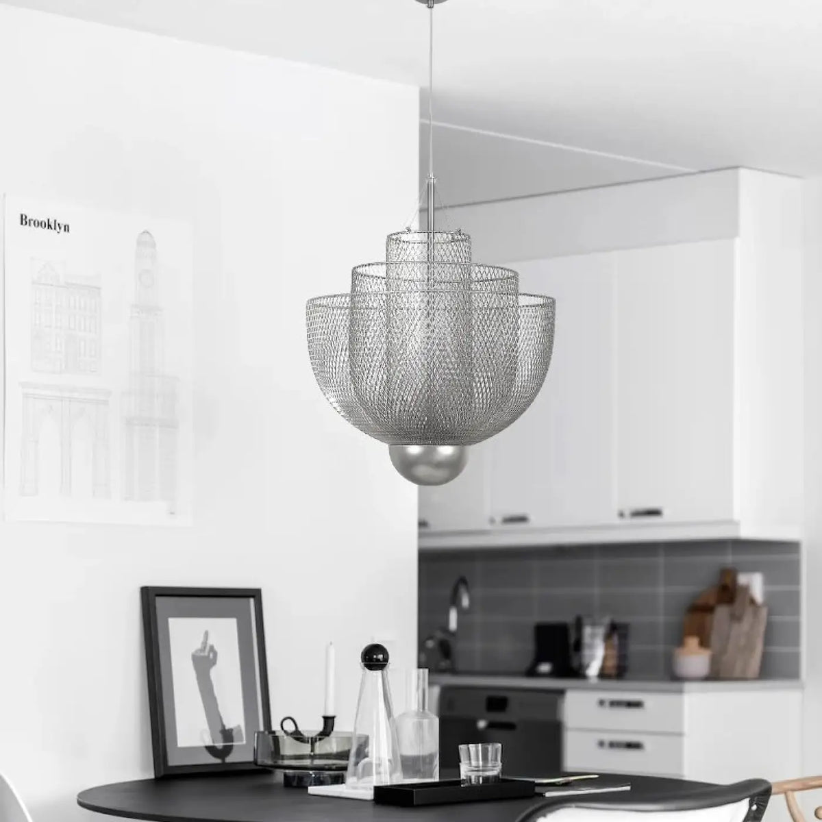 Suspension Fleur en Métal Doré – Morette