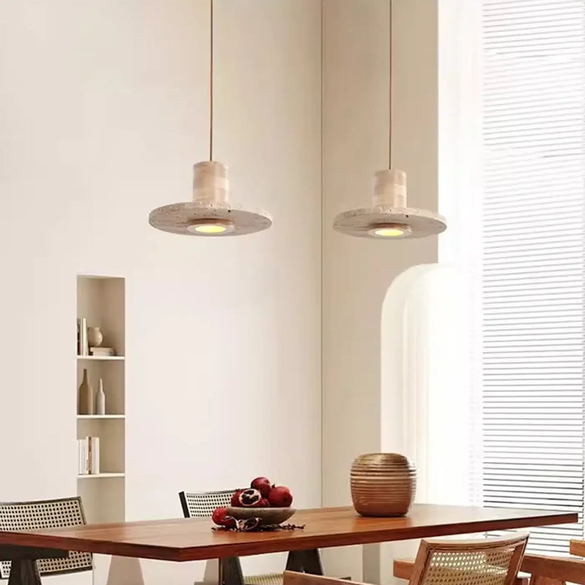 Suspension en Travertin LED – Vodio