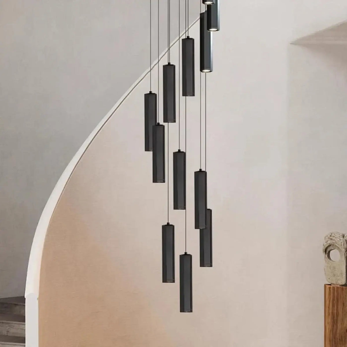 Suspension Multiple Cylindres Noirs – Préro