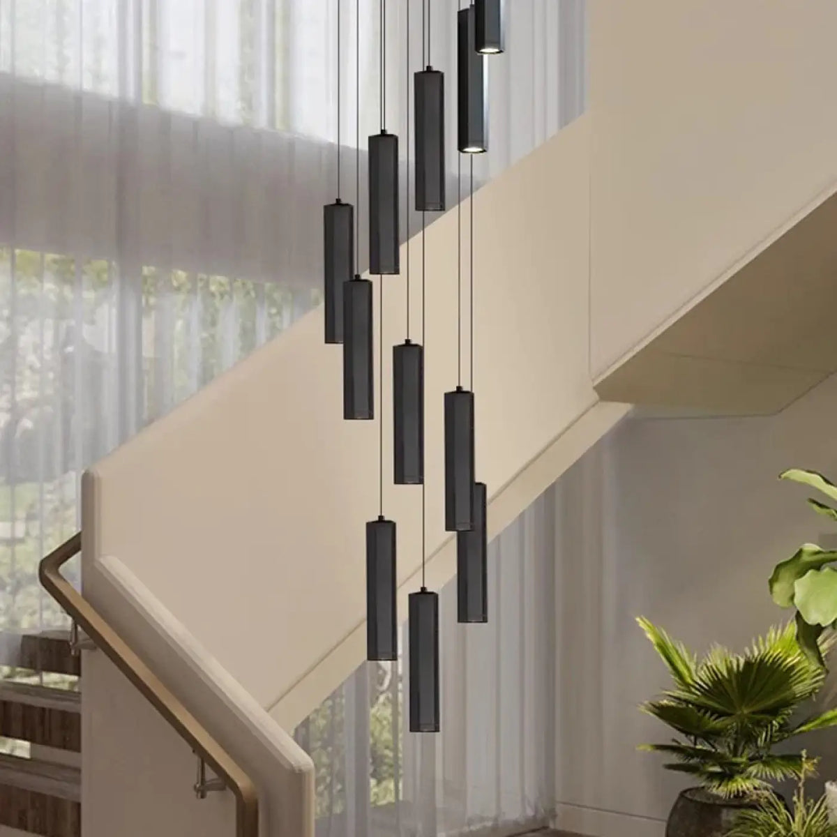 Suspension Multiple Cylindres Noirs – Préro