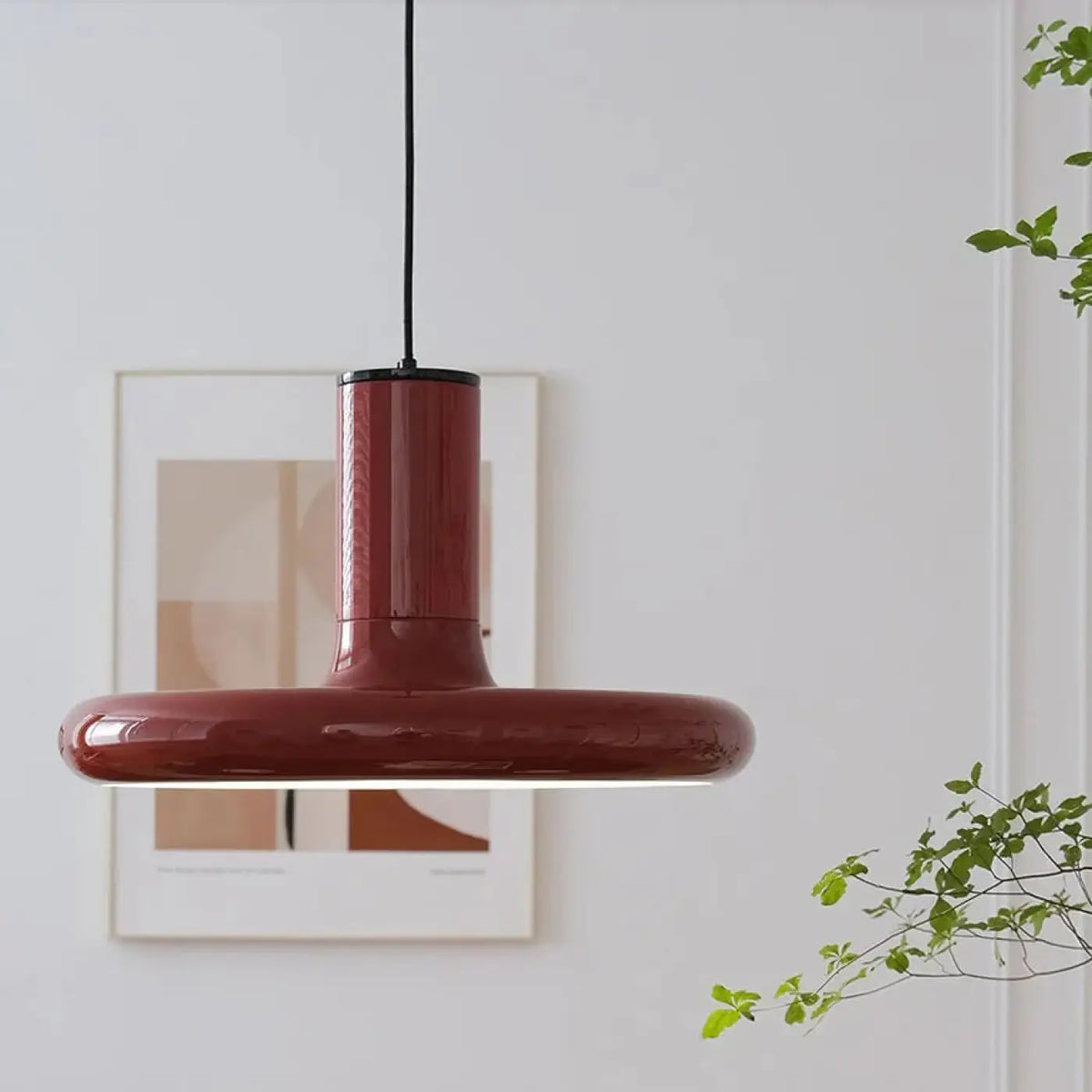 Suspension en Métal Rouge Brillant – Timan