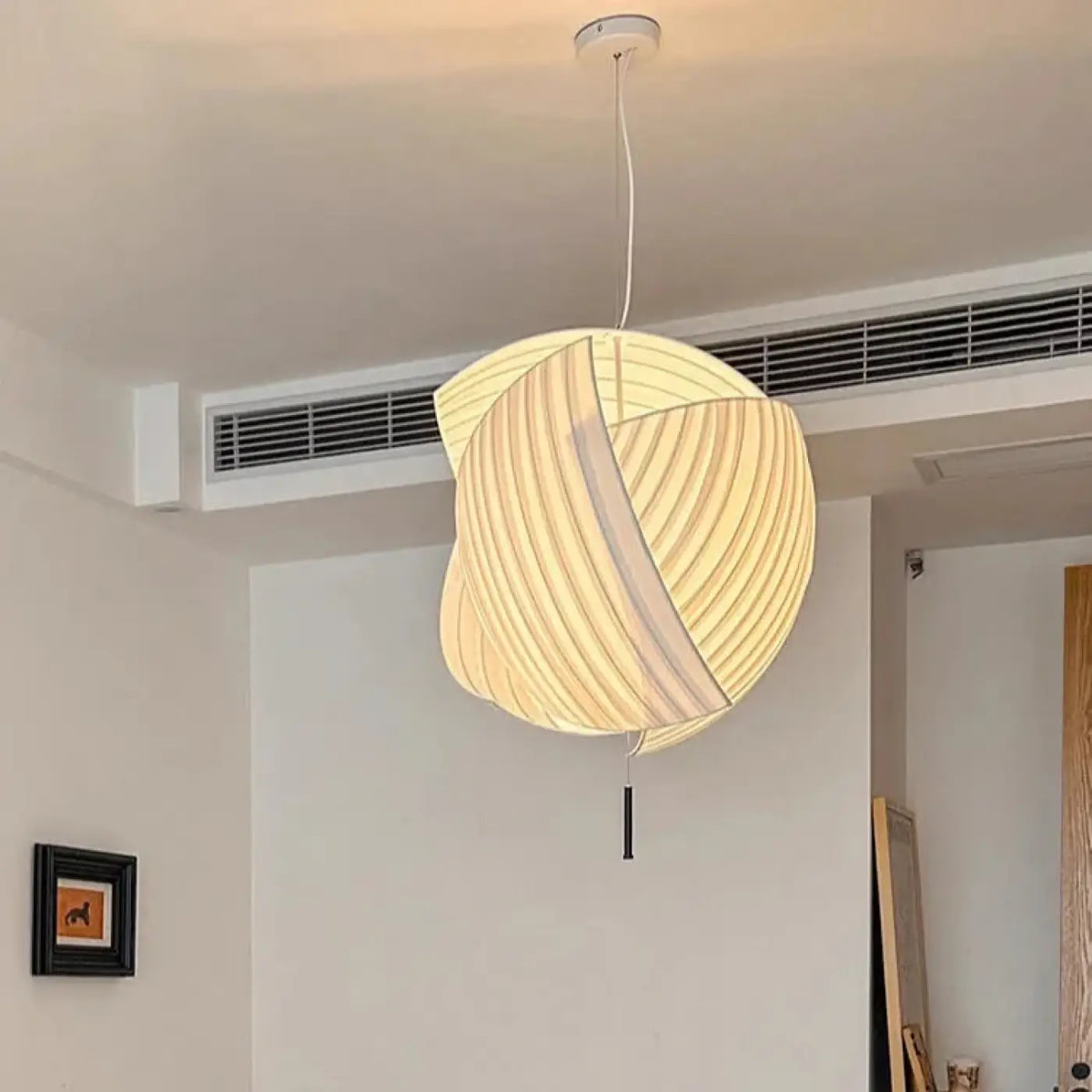 Suspension Sphère en Tissu Plissé – Omane