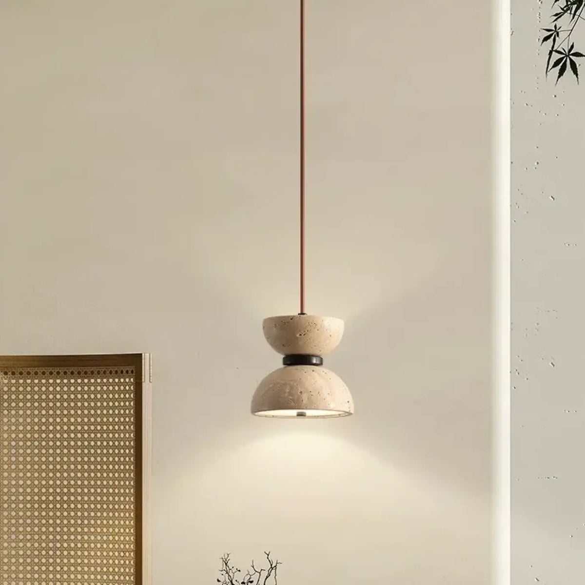 Suspension LED en Pierre Beige – Novine