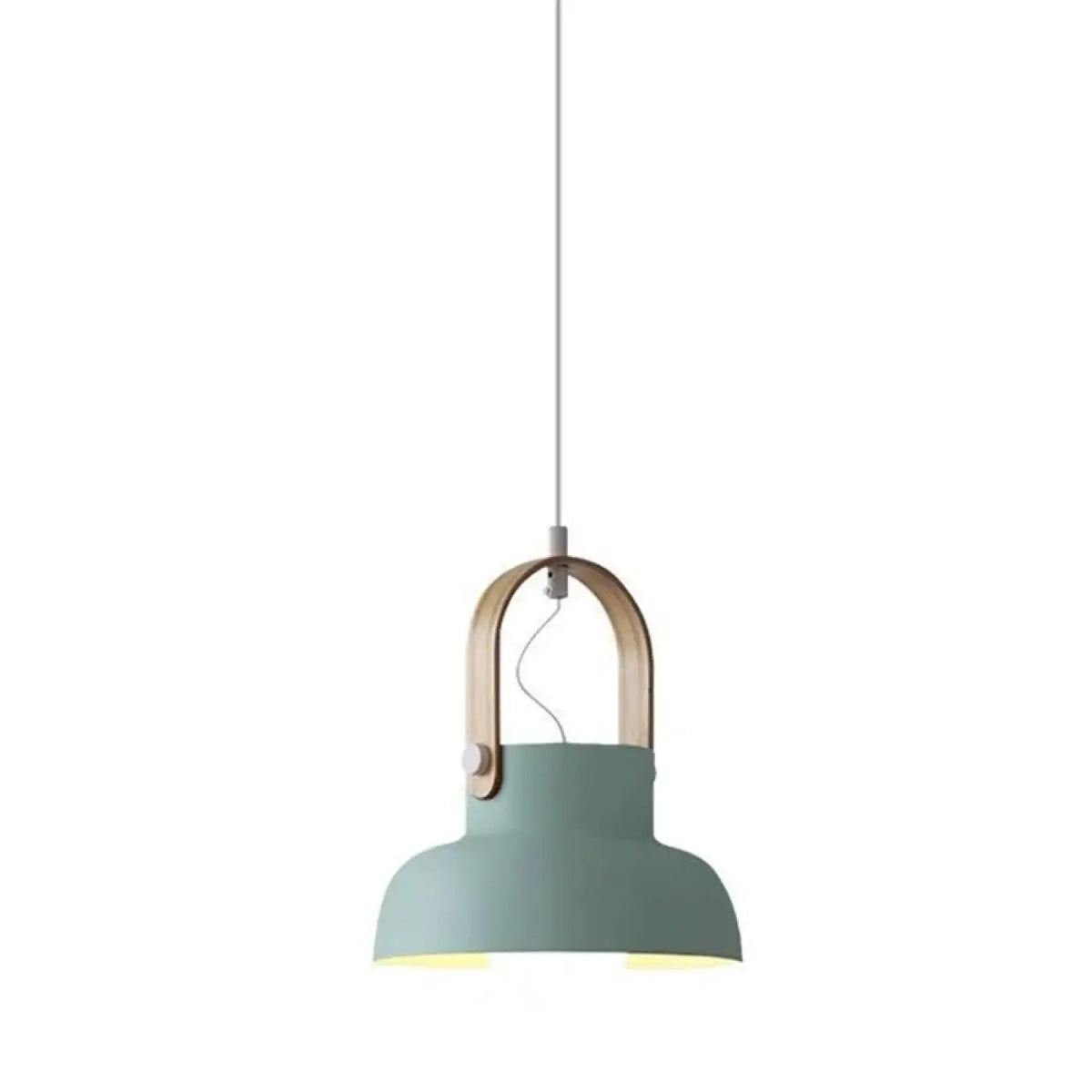 Suspension Scandinave Colorée avec Détail Bois – Roson