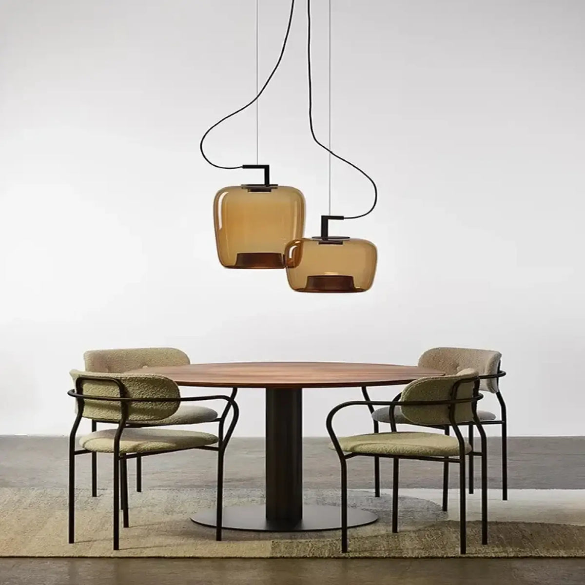 Suspension Design en Verre Fumé – Clivane