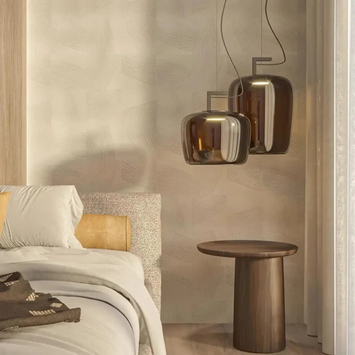 Suspension Design en Verre Fumé – Clivane