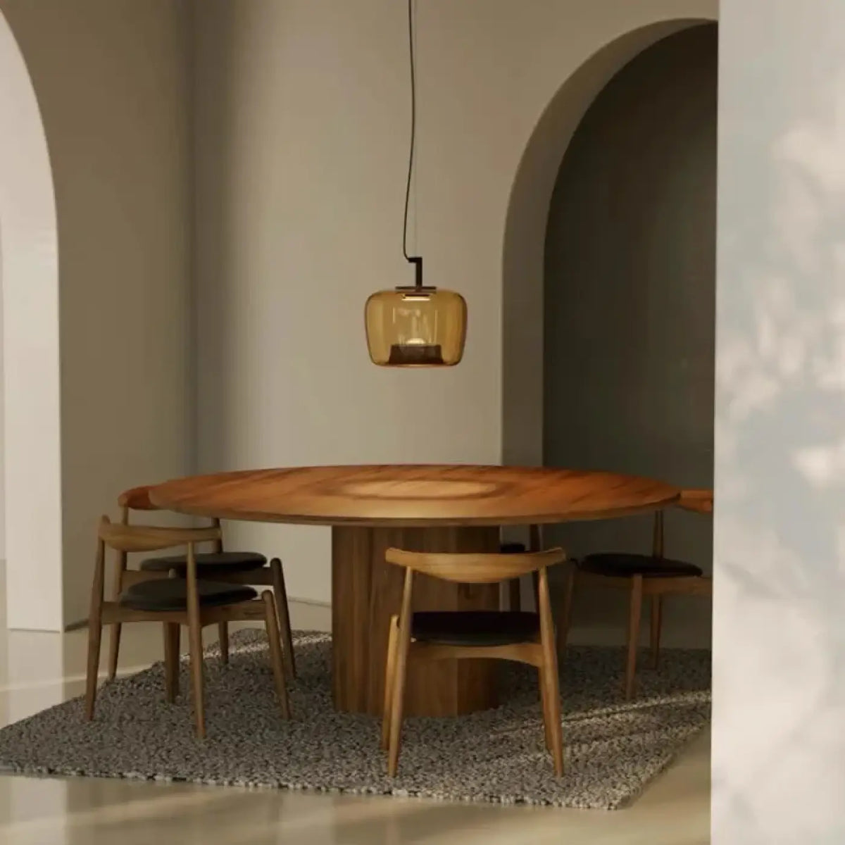 Suspension Design en Verre Fumé – Clivane
