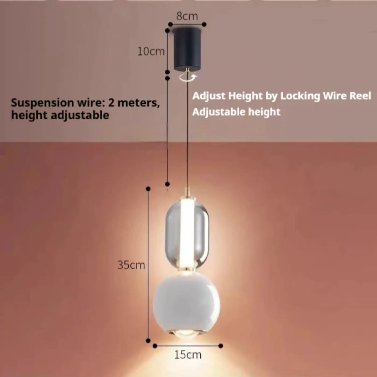 Suspension Globe en Verre Opalin – Josine