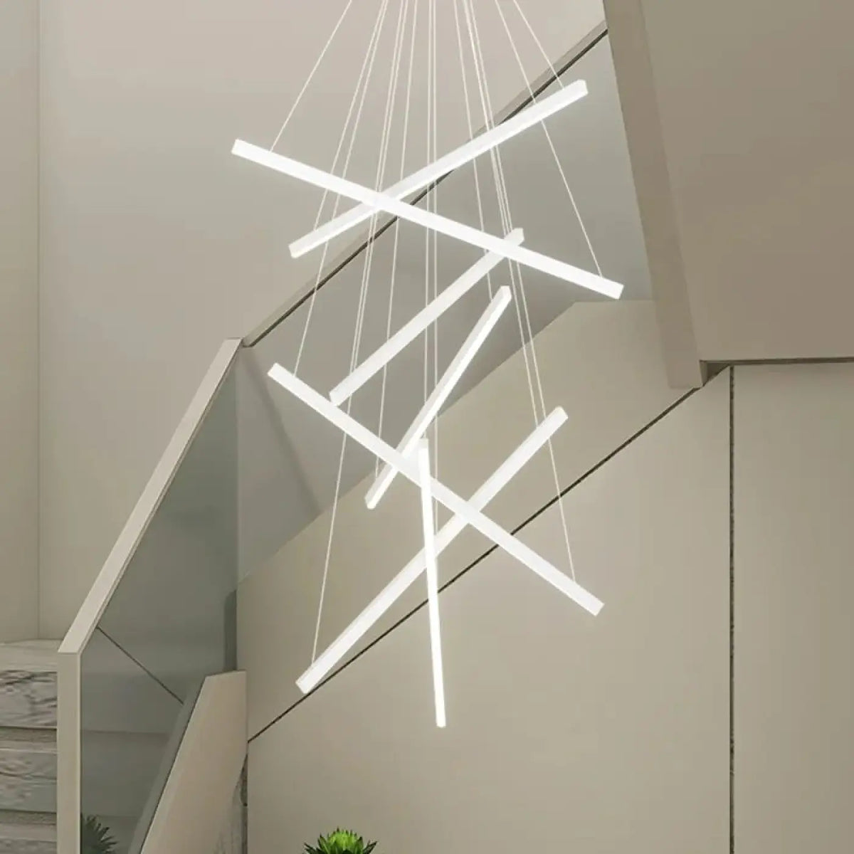 Suspension Grande Hauteur pour Escalier – Dero