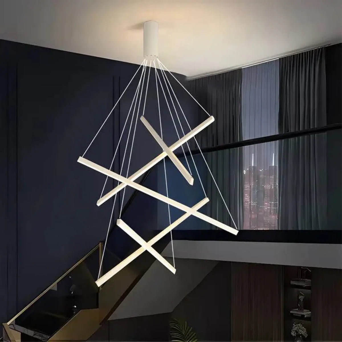 Suspension Grande Hauteur pour Escalier – Dero