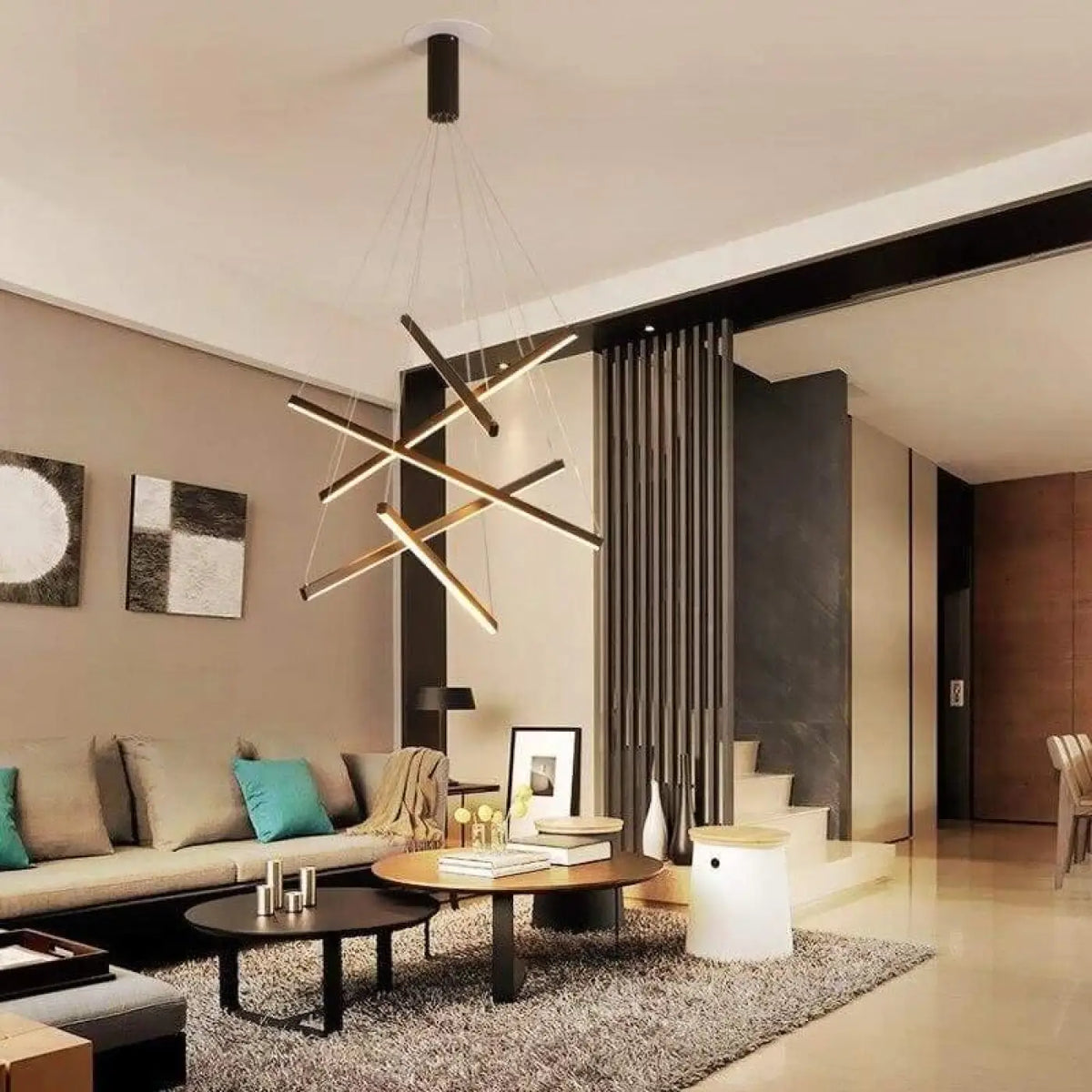 Suspension Grande Hauteur pour Escalier – Dero