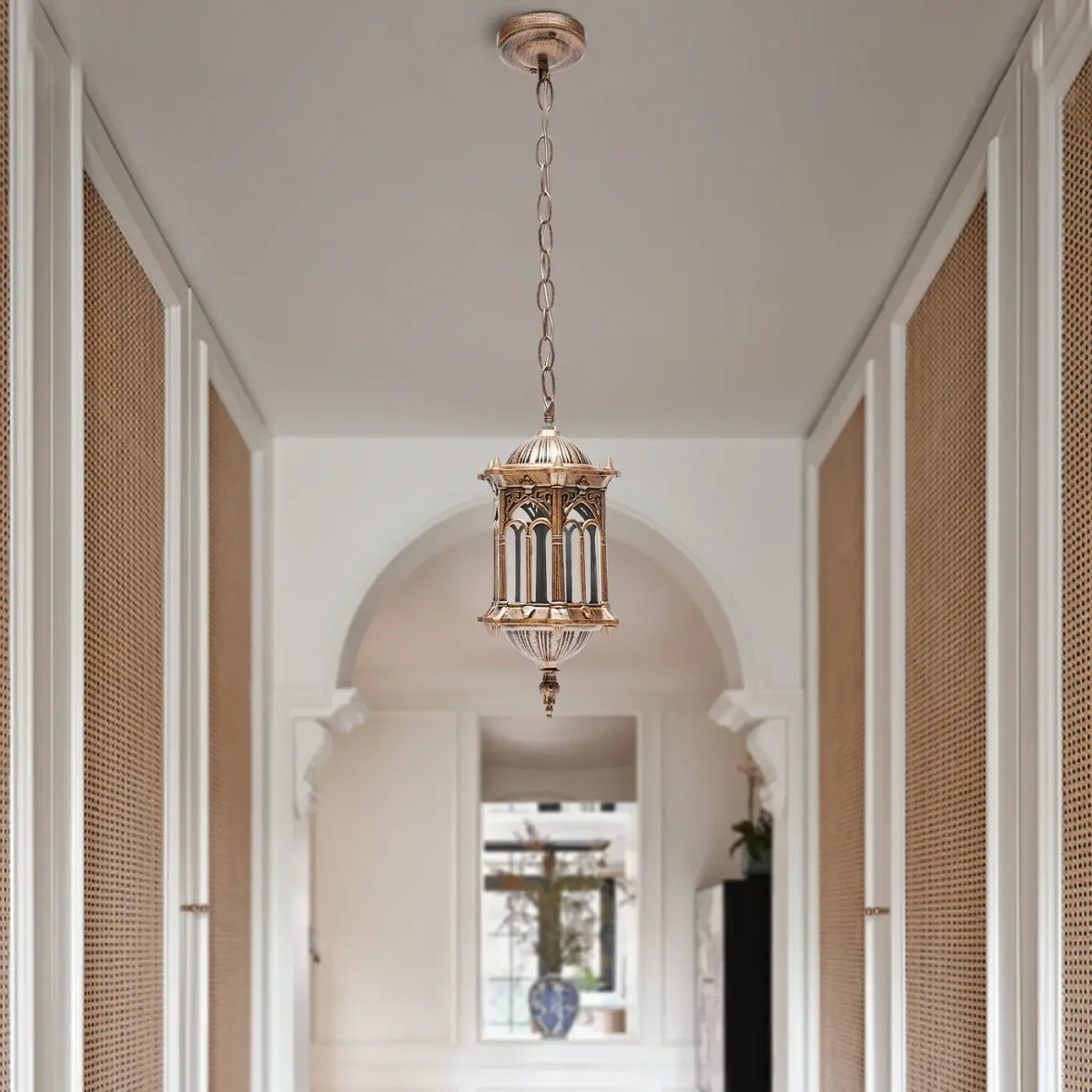 Lanterne Extérieure Orientale Dorée – Bolio