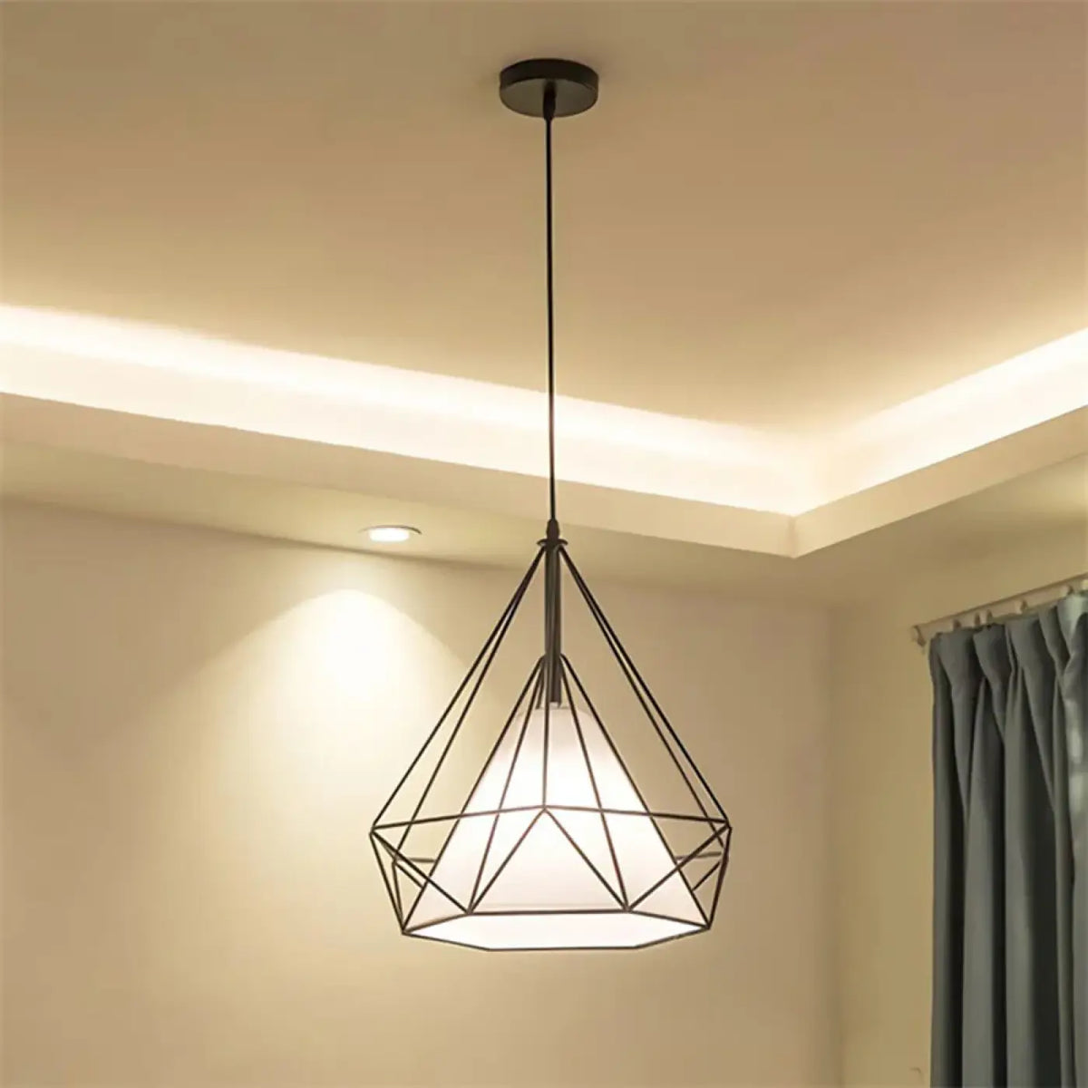 Suspension Géométrique Métal et Abat-jour – Risine