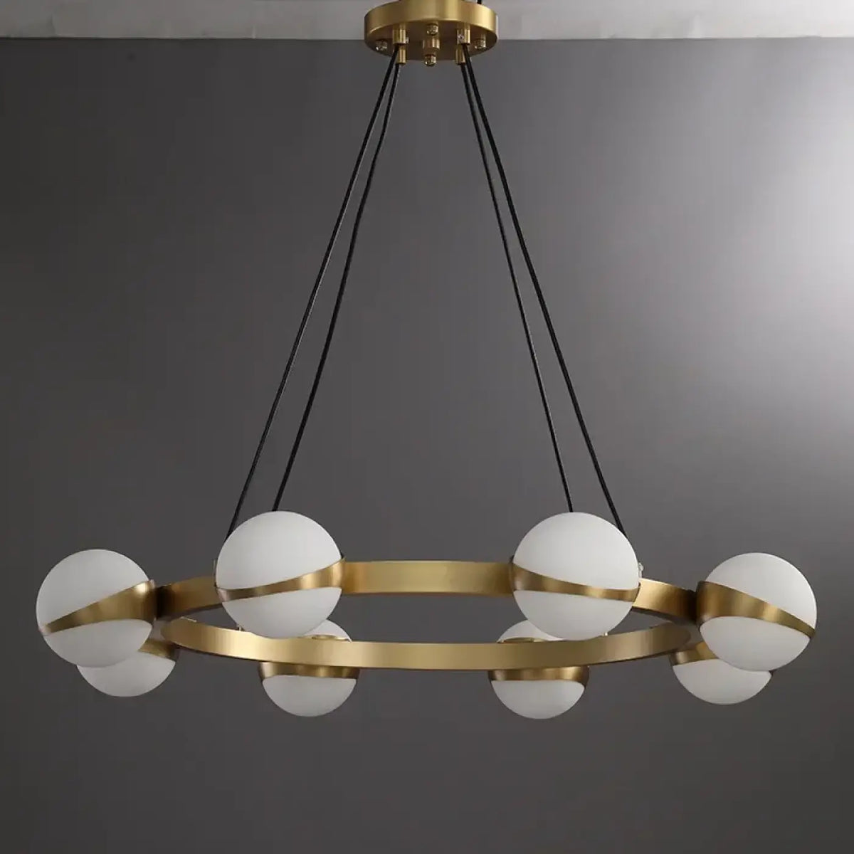 Suspension LED Anneau en Laiton – Rimine