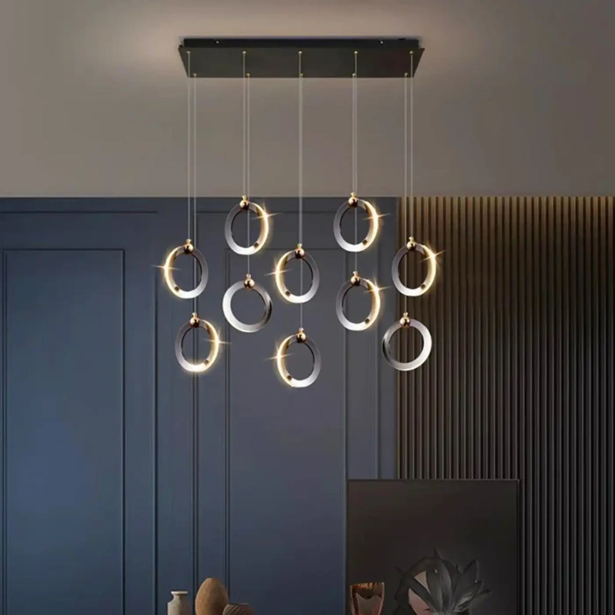 Suspension LED à Anneaux Entrelacés – Kadia