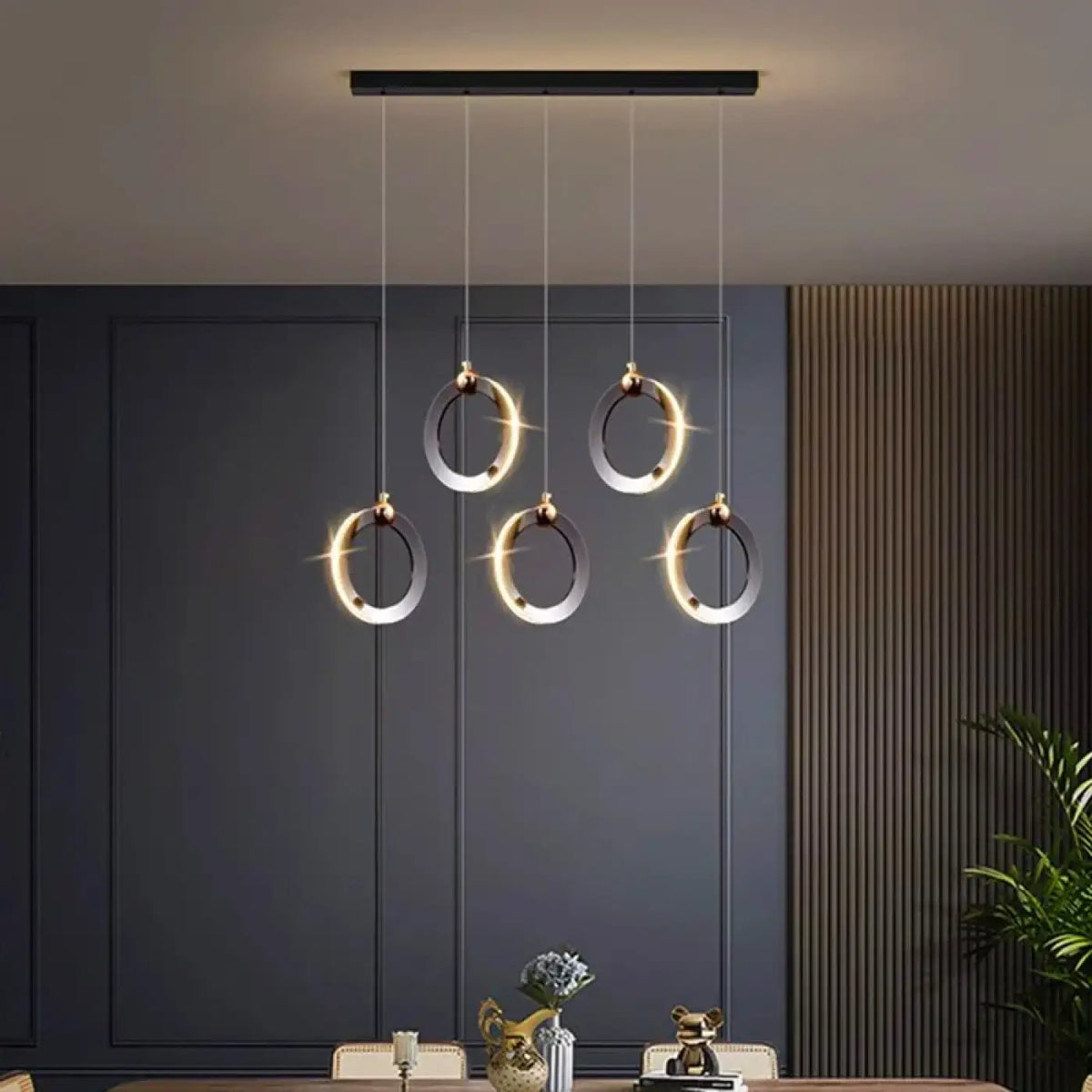 Suspension LED à Anneaux Entrelacés – Kadia