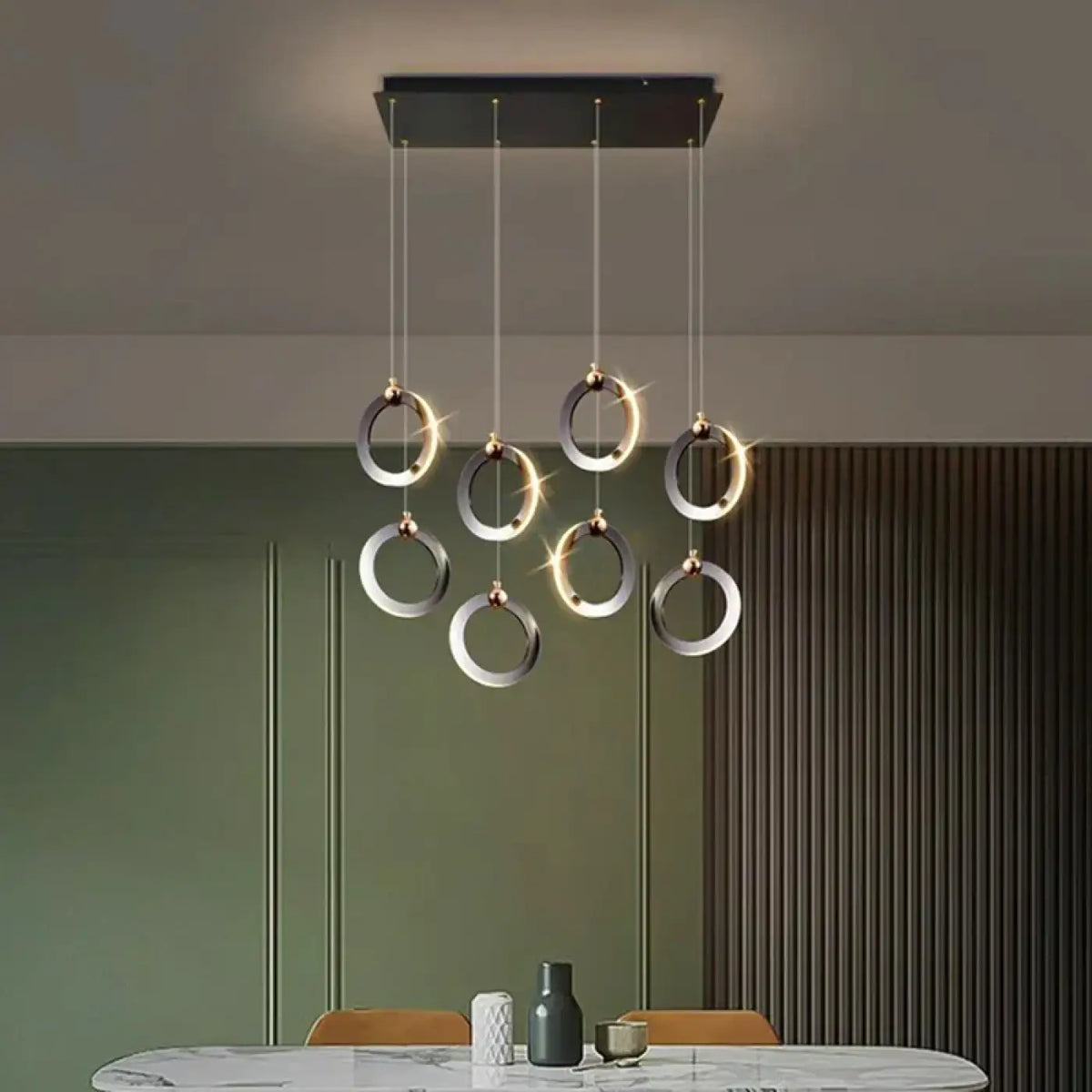 Suspension LED à Anneaux Entrelacés – Kadia