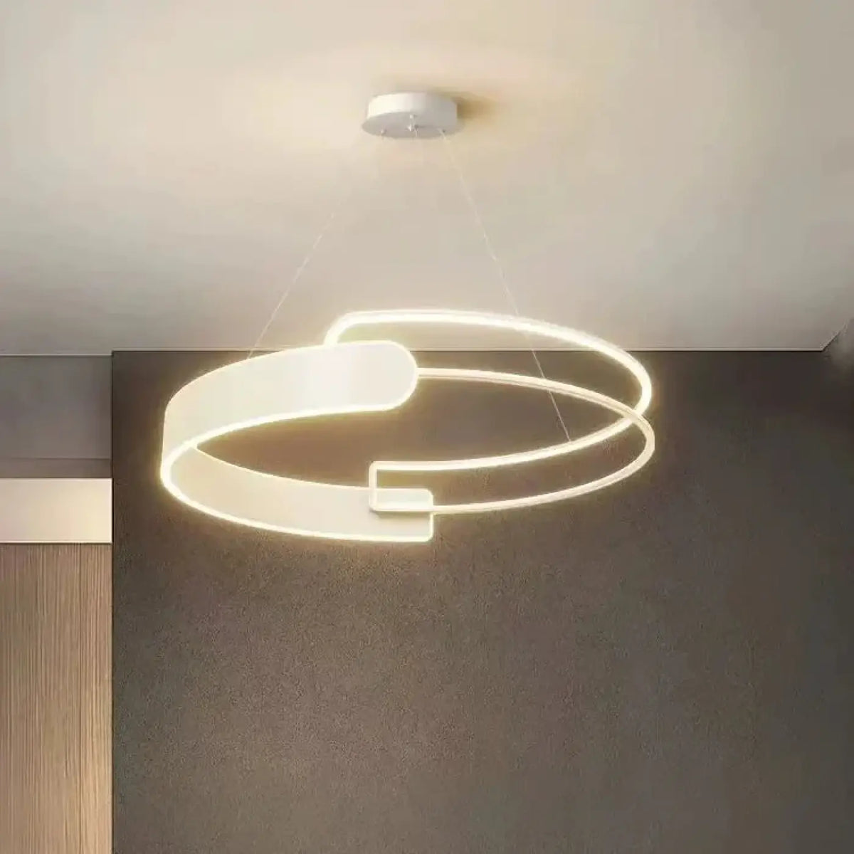 Suspension LED à Anneaux Entrelacés – Divel