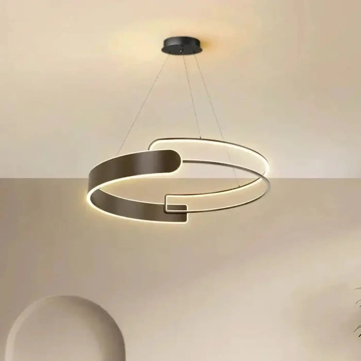 Suspension LED à Anneaux Entrelacés – Divel