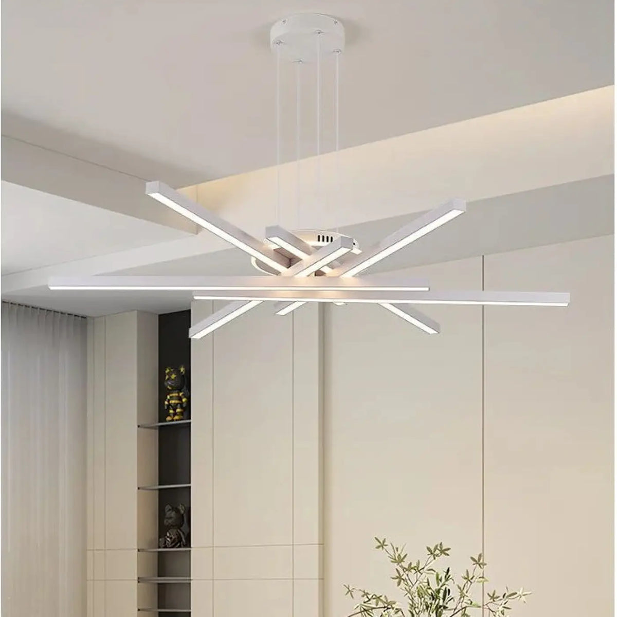 Suspension LED Croisée Minimaliste – Fléda