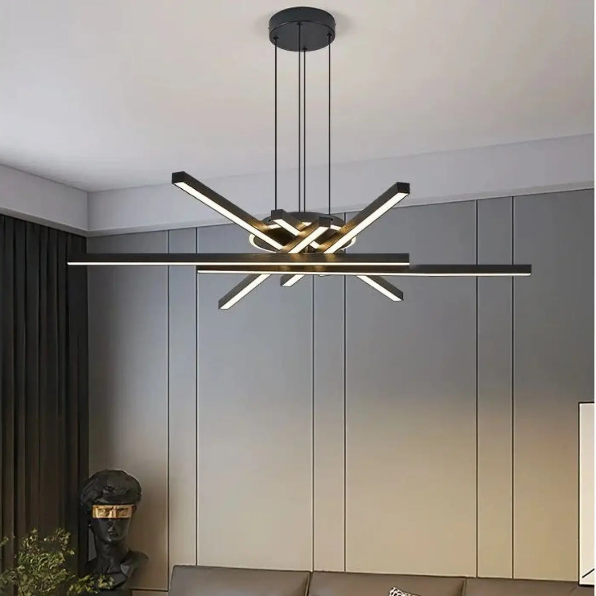 Suspension LED Croisée Minimaliste – Fléda