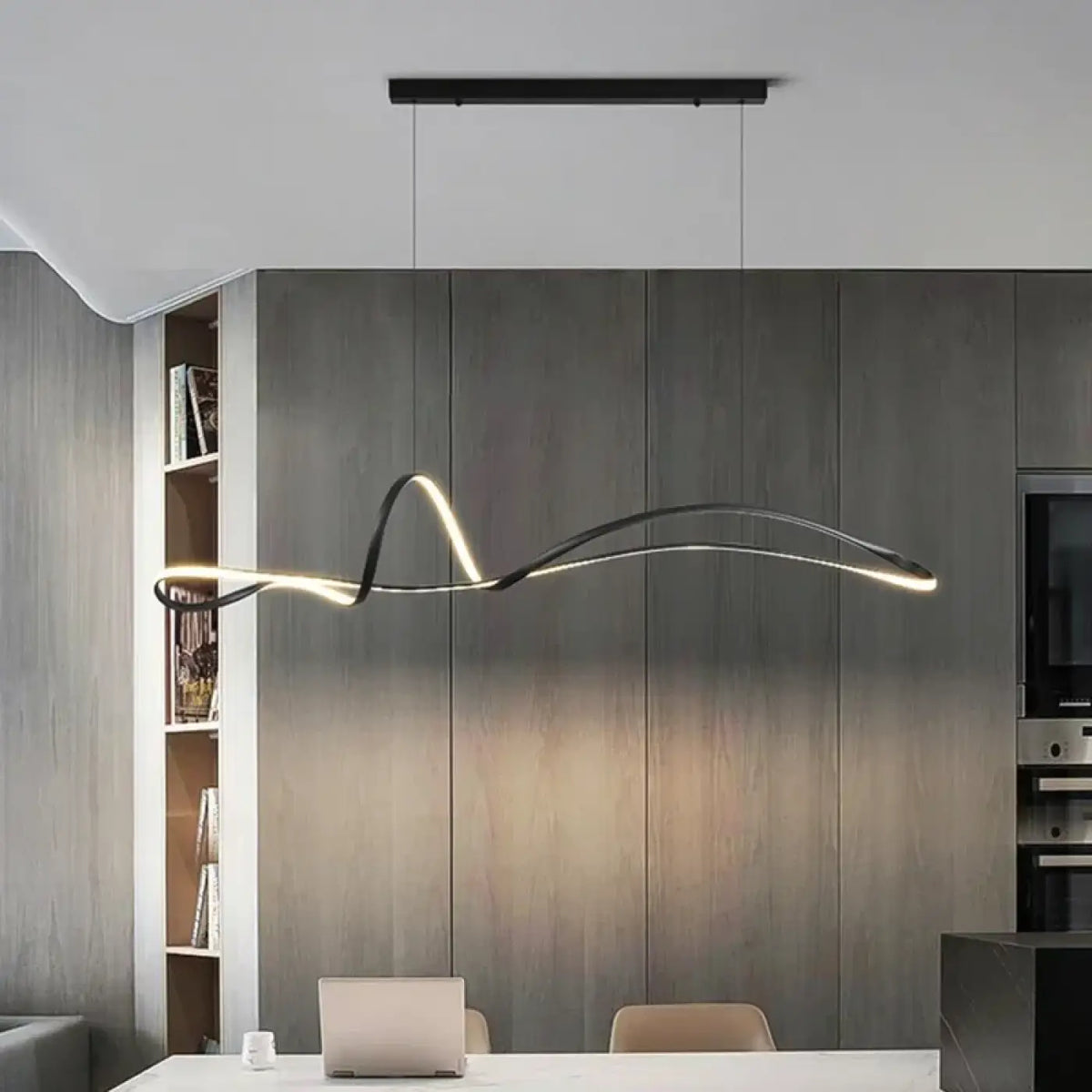 Suspension LED Fluide Sculpturale – Nidel