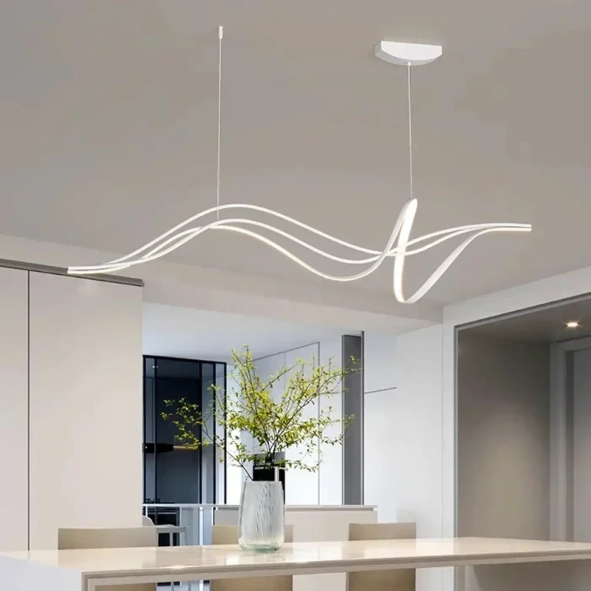 Suspension LED Design Ondulée – Komel