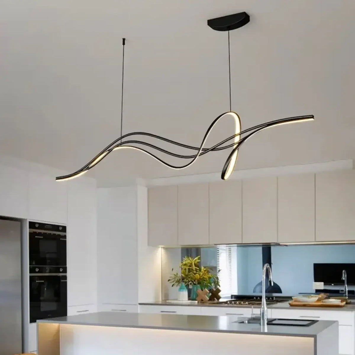 Suspension LED Design Ondulée – Komel