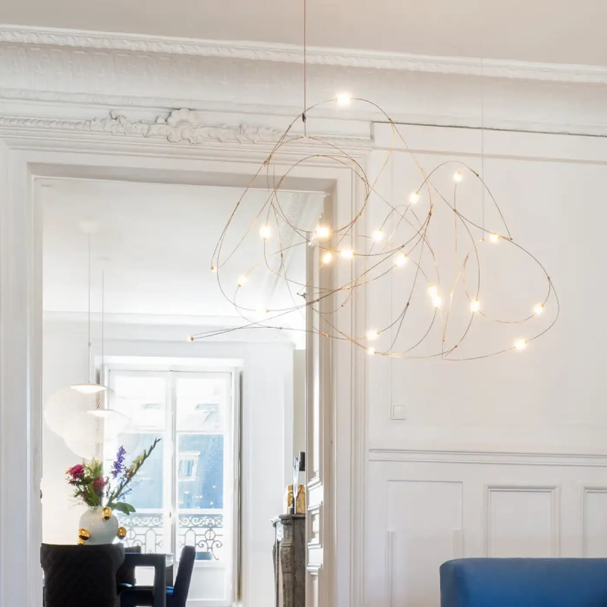 Suspension LED Fil Lumineux Sculptural – Lésia
