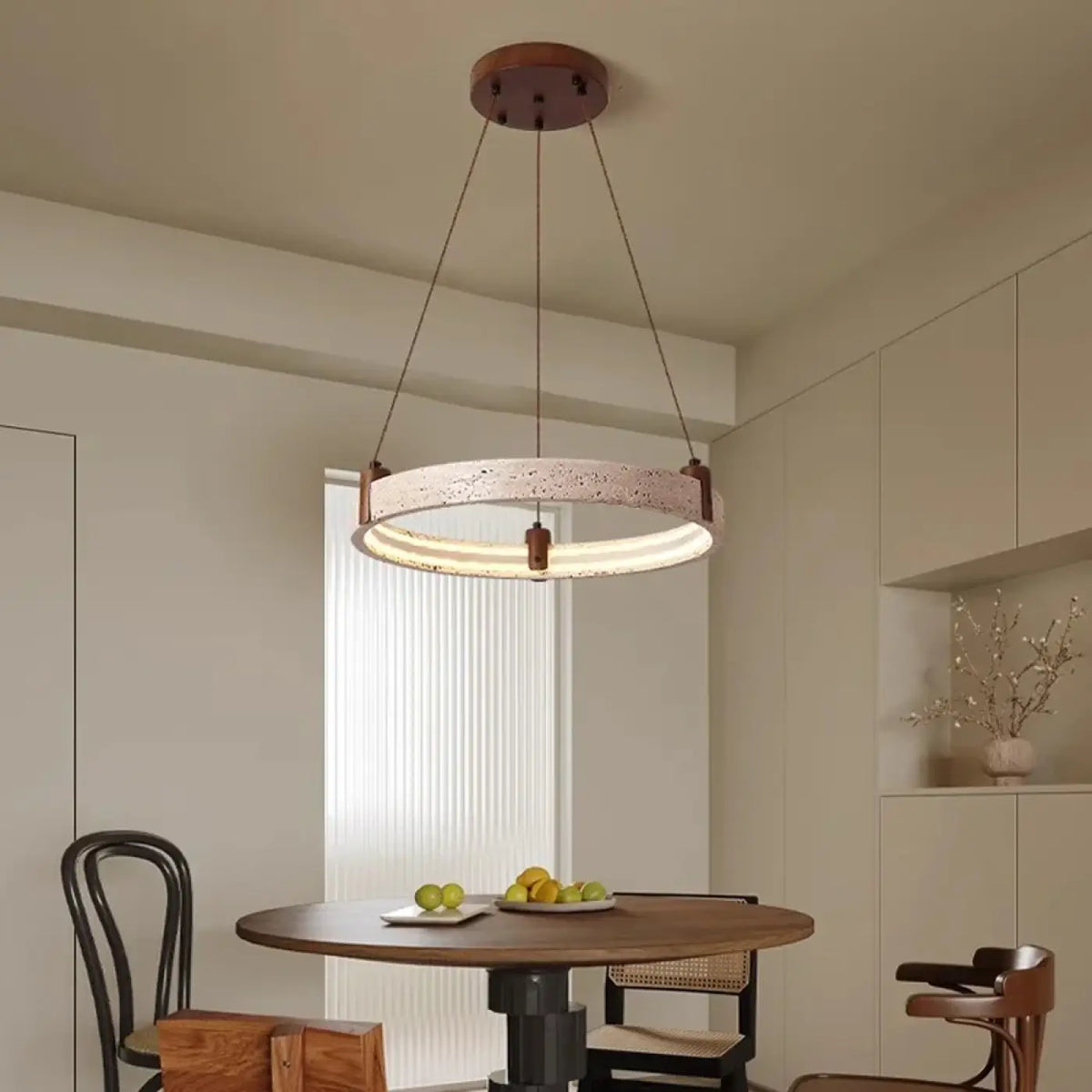 Suspension LED Pierre Jaune et Opalin – Fario