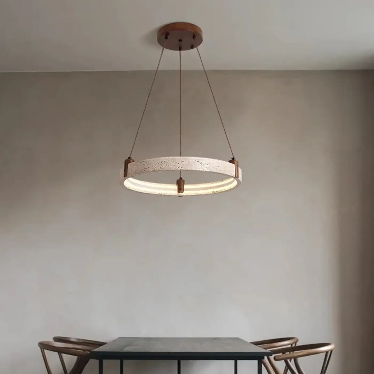 Suspension LED Pierre Jaune et Opalin – Fario