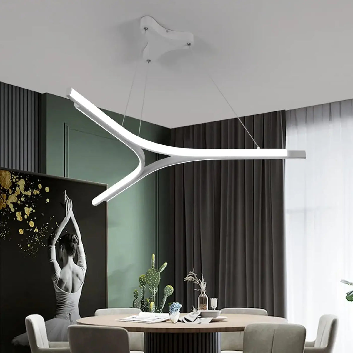 Suspension LED en Forme de Y – Omia
