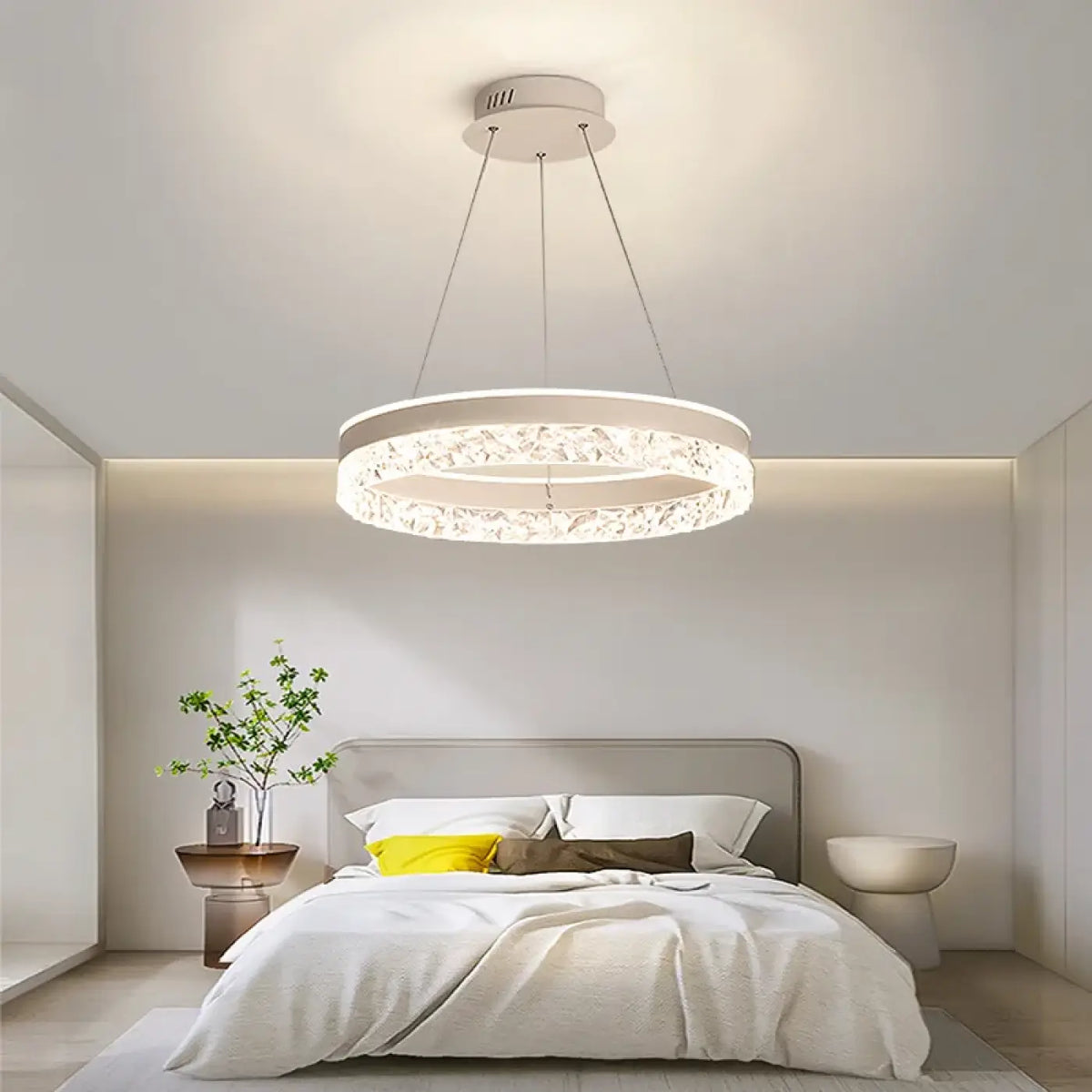 Suspension LED Ronde en Cristal – Zilio