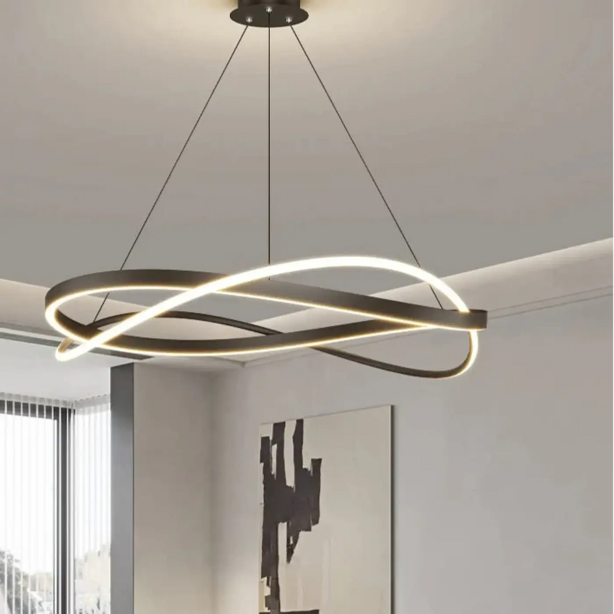 Suspension LED Sculpturale Organique – Mavelle