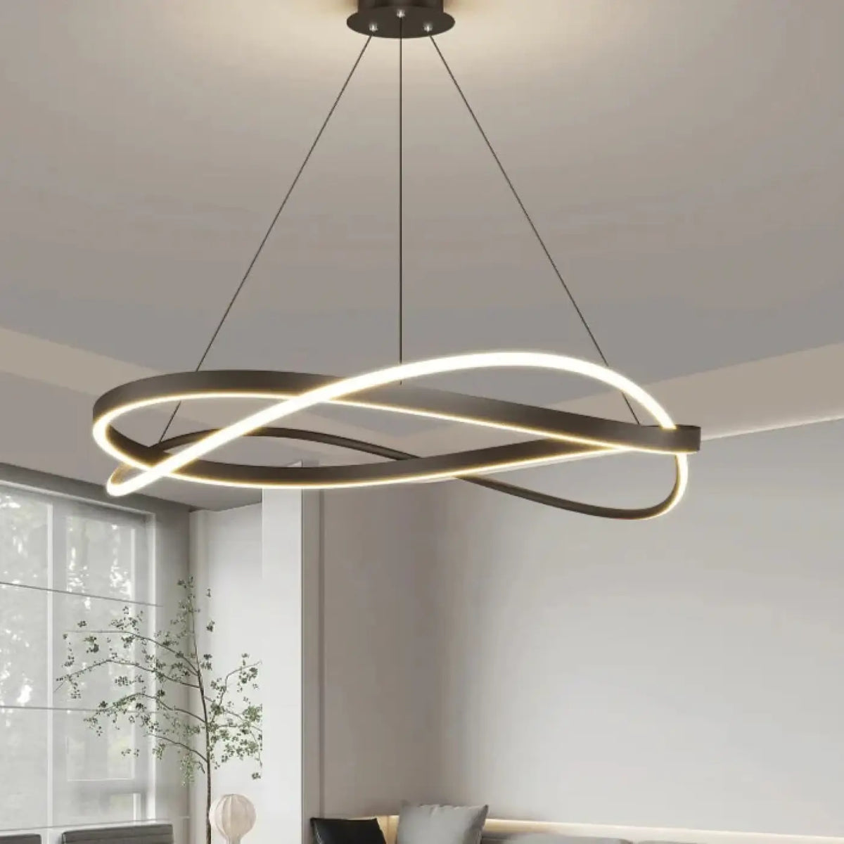 Suspension LED Sculpturale Organique – Mavelle