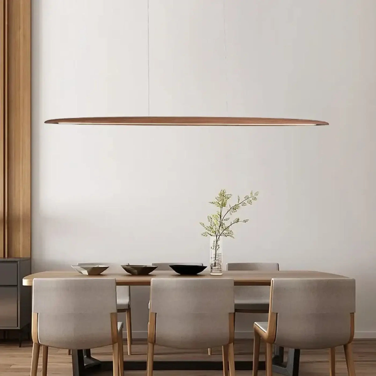 Suspension Linéaire en Bois – Tisio