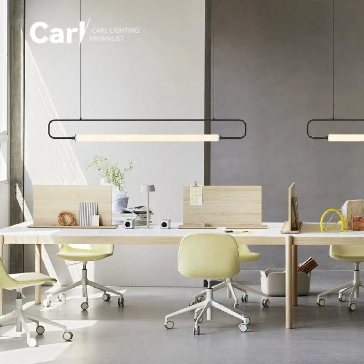 Suspension Linéaire LED Dorée – Davelle