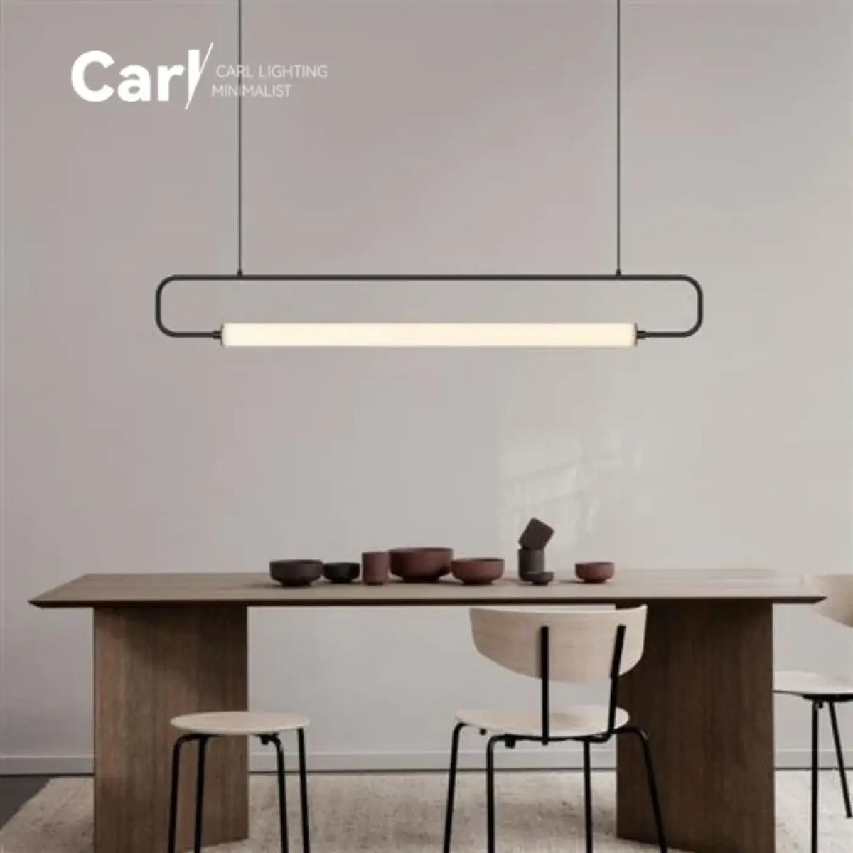 Suspension Linéaire LED Dorée – Davelle