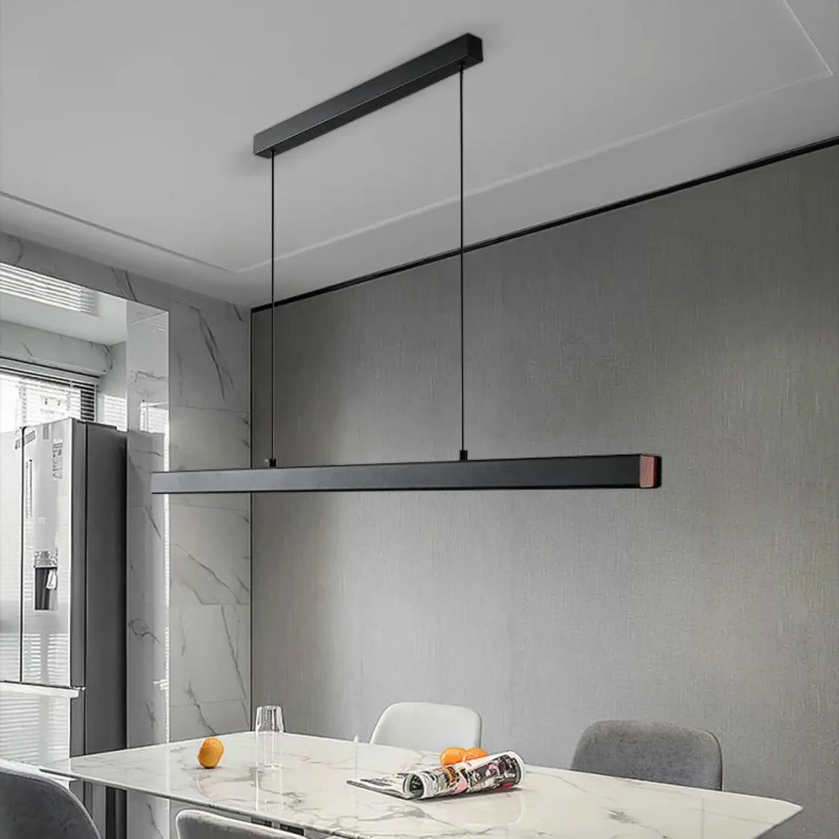Suspension Linéaire LED Noire – Kadel